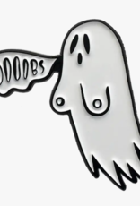 Boobs: Funny Ghost Goth Fashion Halloween Enamel Pin