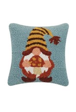 Gnome Mushroom With Striped Hat M/3 Hook Pillow Pillow