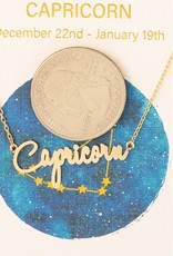 *Handwritten Zodiac Necklace - Capricorn