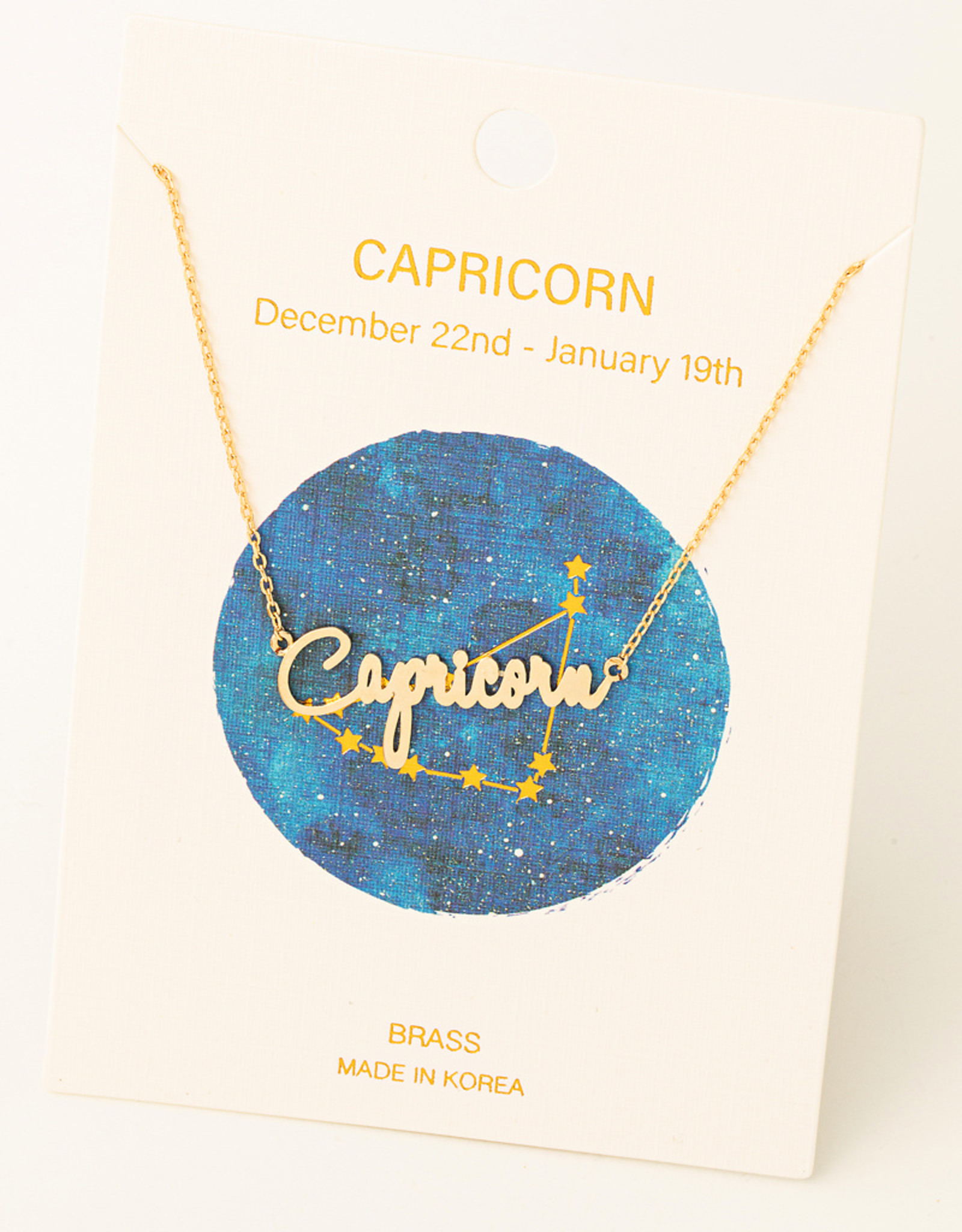 *Handwritten Zodiac Necklace - Capricorn