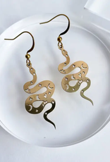 *Magical Snake Earrings - Brass