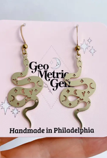 *Magical Snake Earrings - Brass