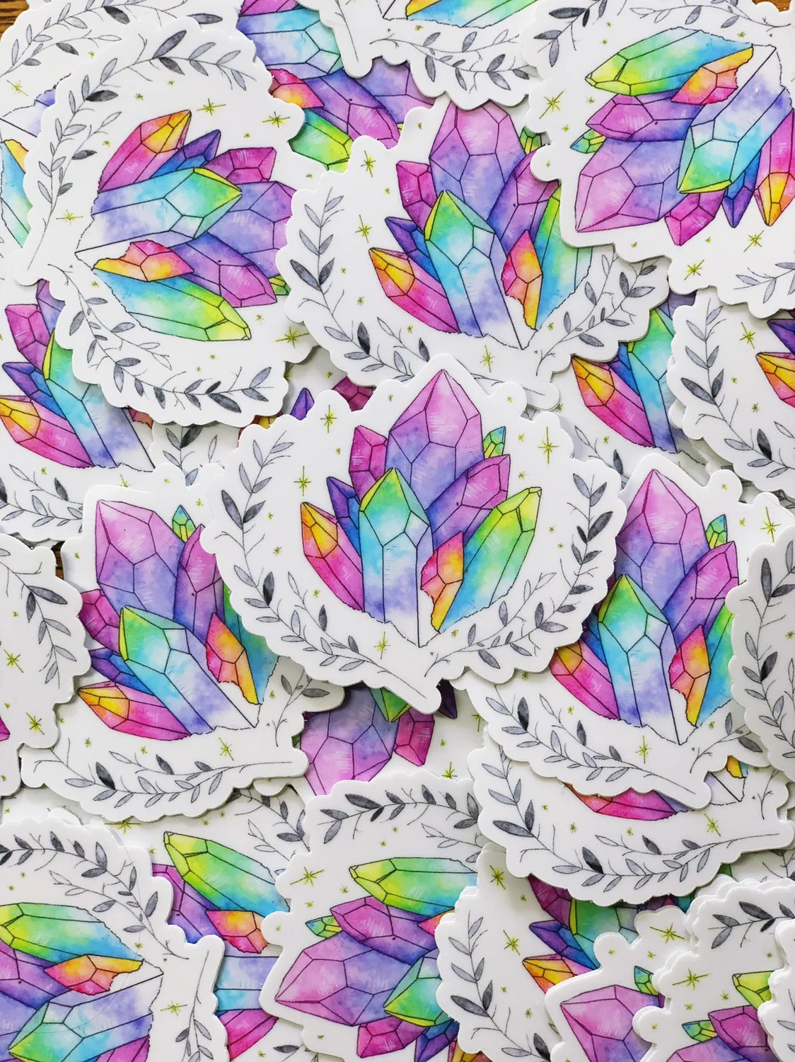 Crystal Light Sticker Crystal Vinyl Sticker - Becca