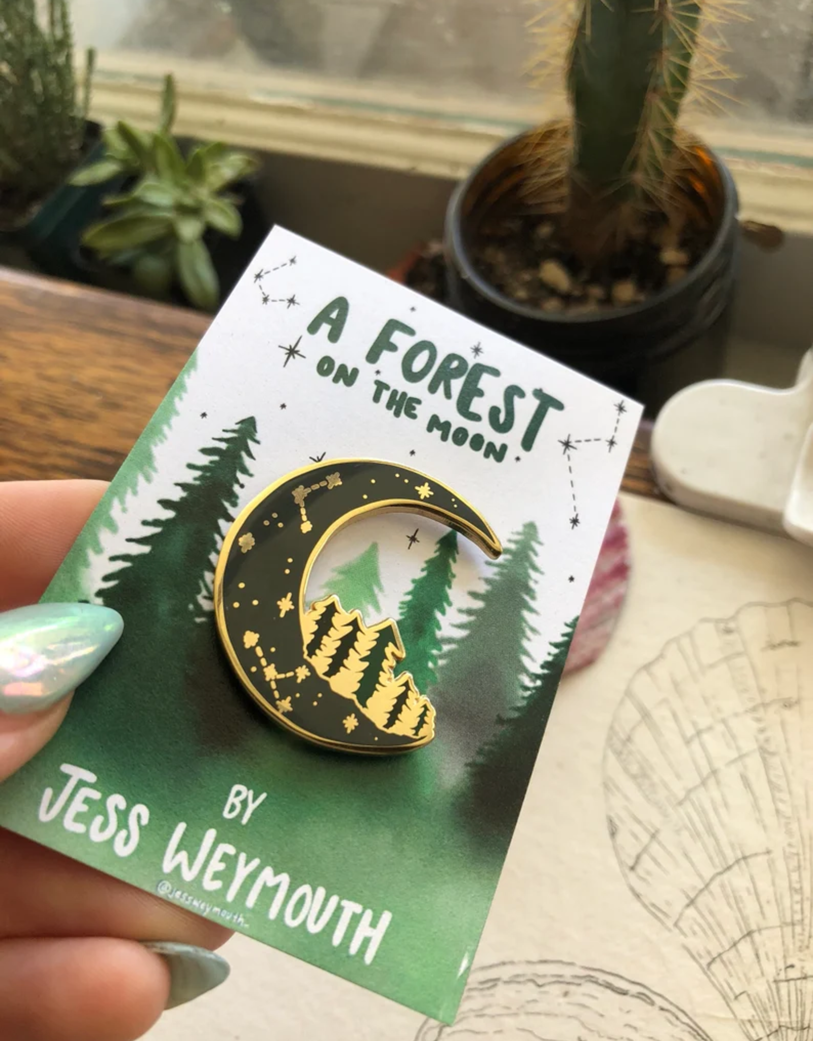 Forest on the Moon Pin