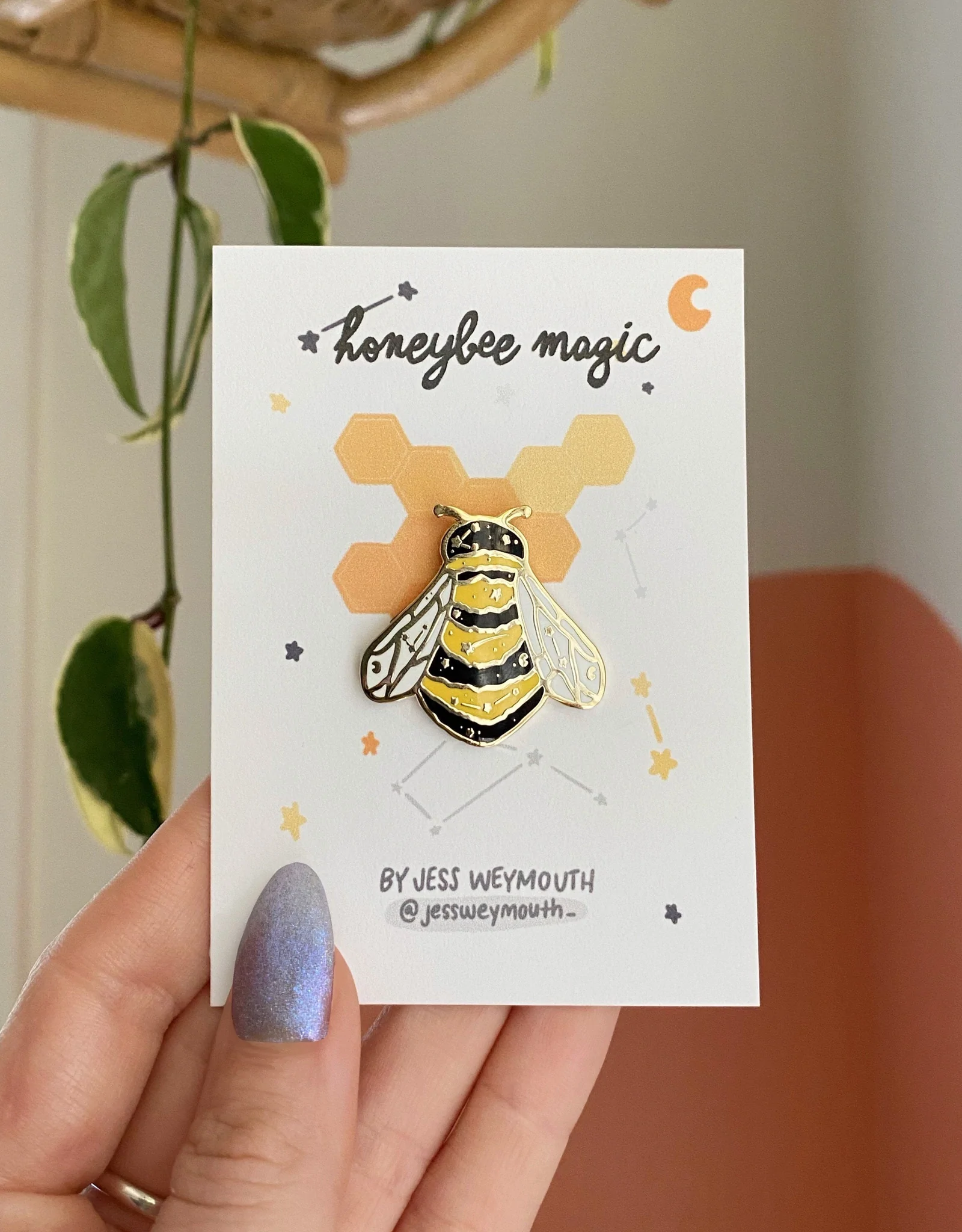 Galaxy Bee Pin