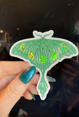 Jess Weymouth Glitter Luna Moth Sticker