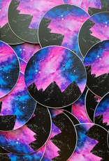 Mountain Galaxy Vinyl Sticker