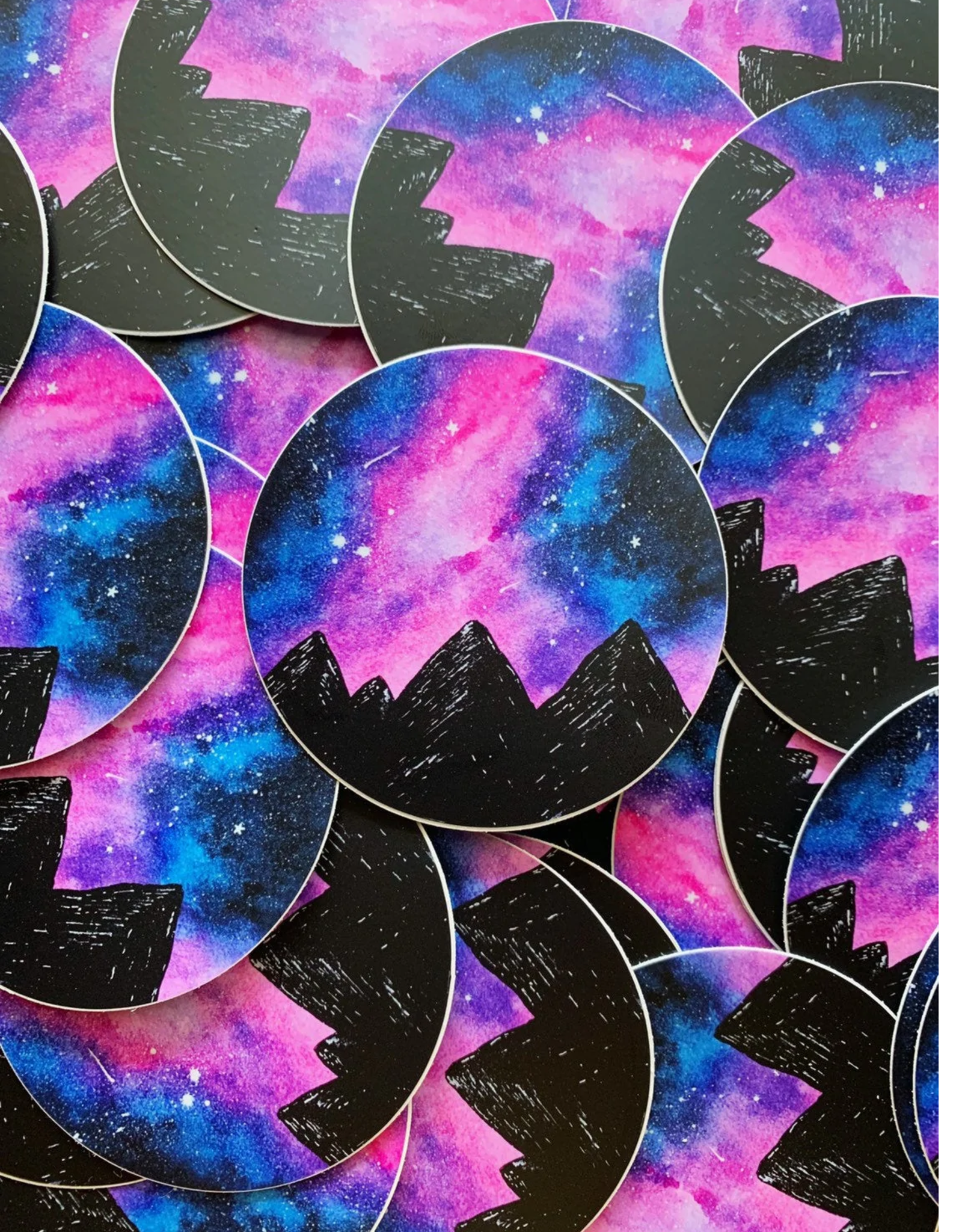 Mountain Galaxy Vinyl Sticker