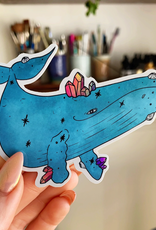 Jess Weymouth Whale Holographic Sticker*