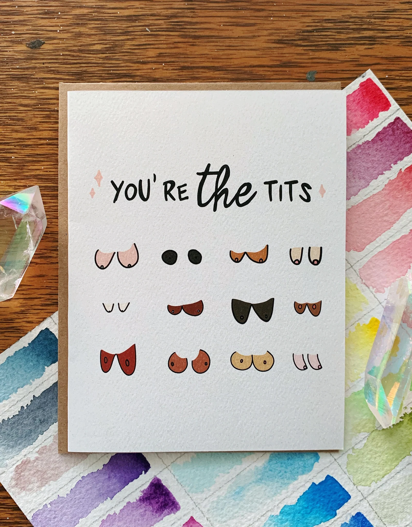 Jess Weymouth You Are the Tits Greeting Card