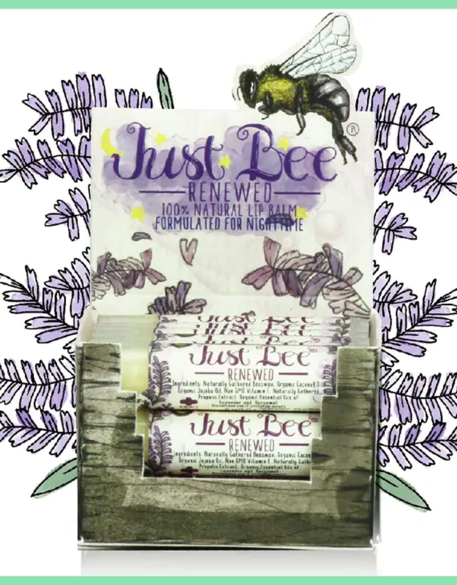 Just Bee Renewed Lip Balm - Lavender