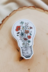 *Kaari + Co *Floral Lightbulb Sticker