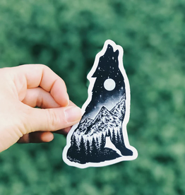 Kaari + Co Mountain Wolf Sticker