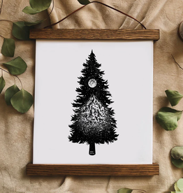 *Kaari + Co *Mountainous Tree Vinyl Silhouette