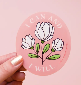 Little Woman Goods I Can & I Will Sticker