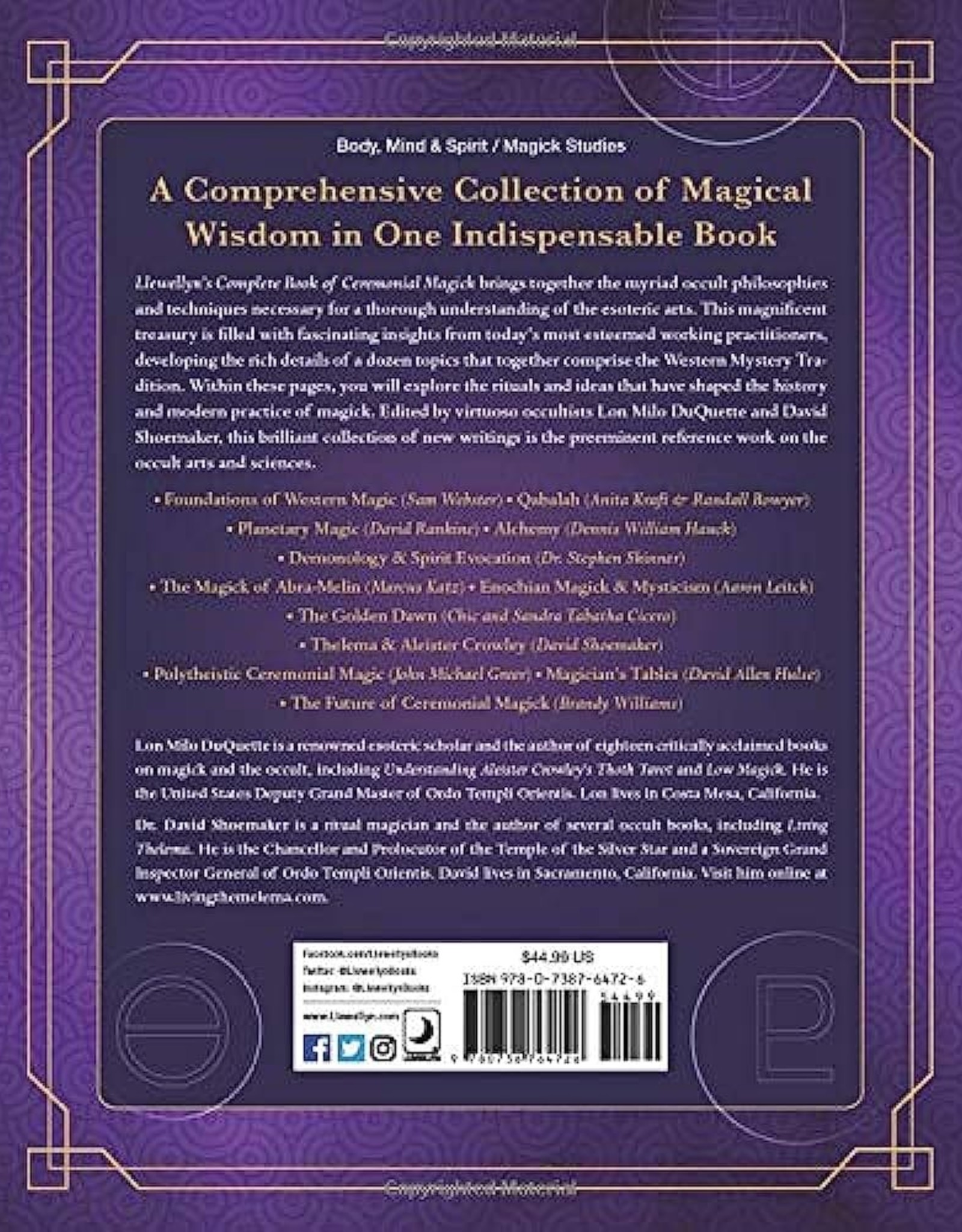 Llewelyn *Complete Book Of Ceremonial Magick