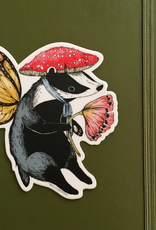 Marika Paz Illustration Badger Fairy Sticker*