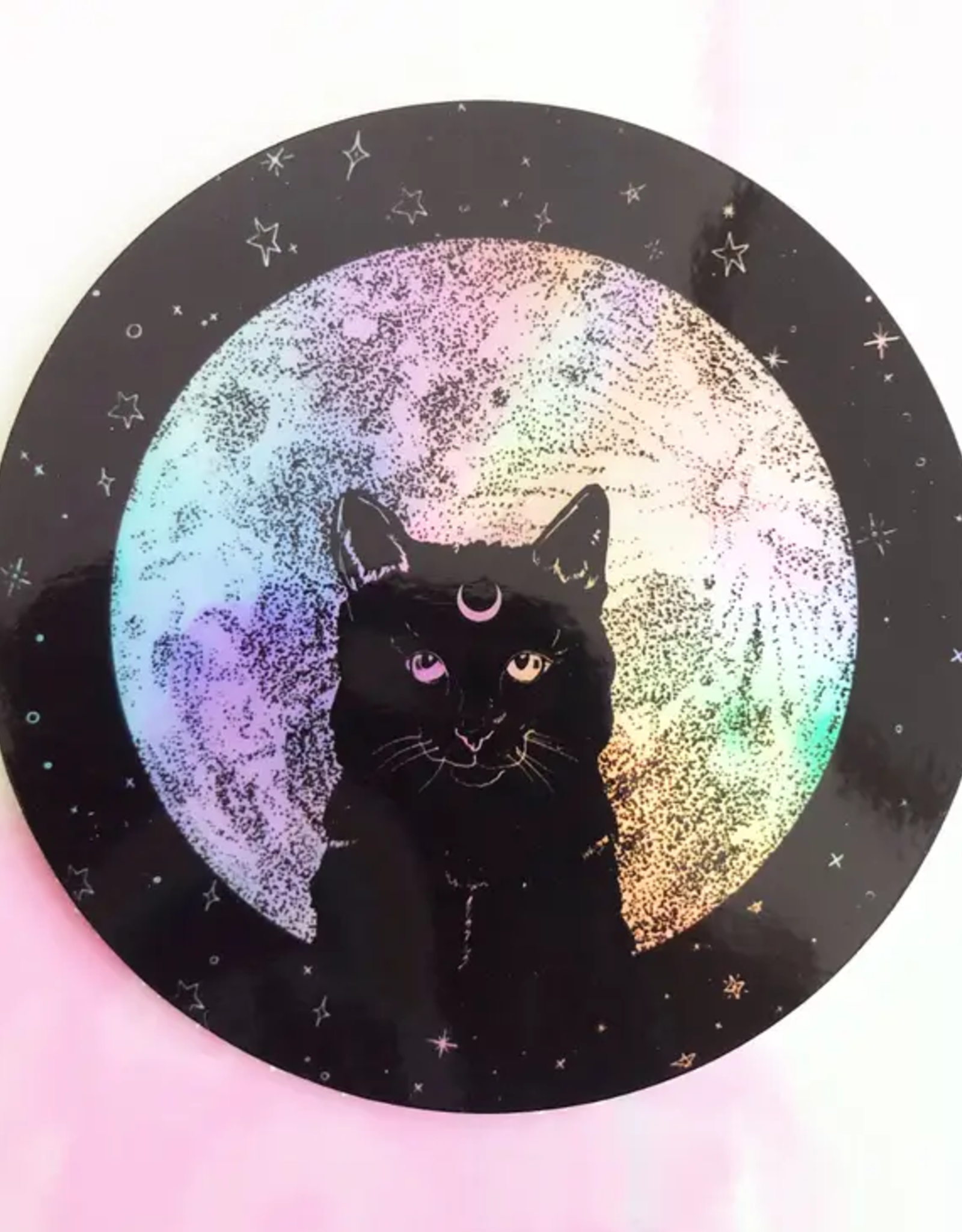 Celestial Cat Holographic Sticker
