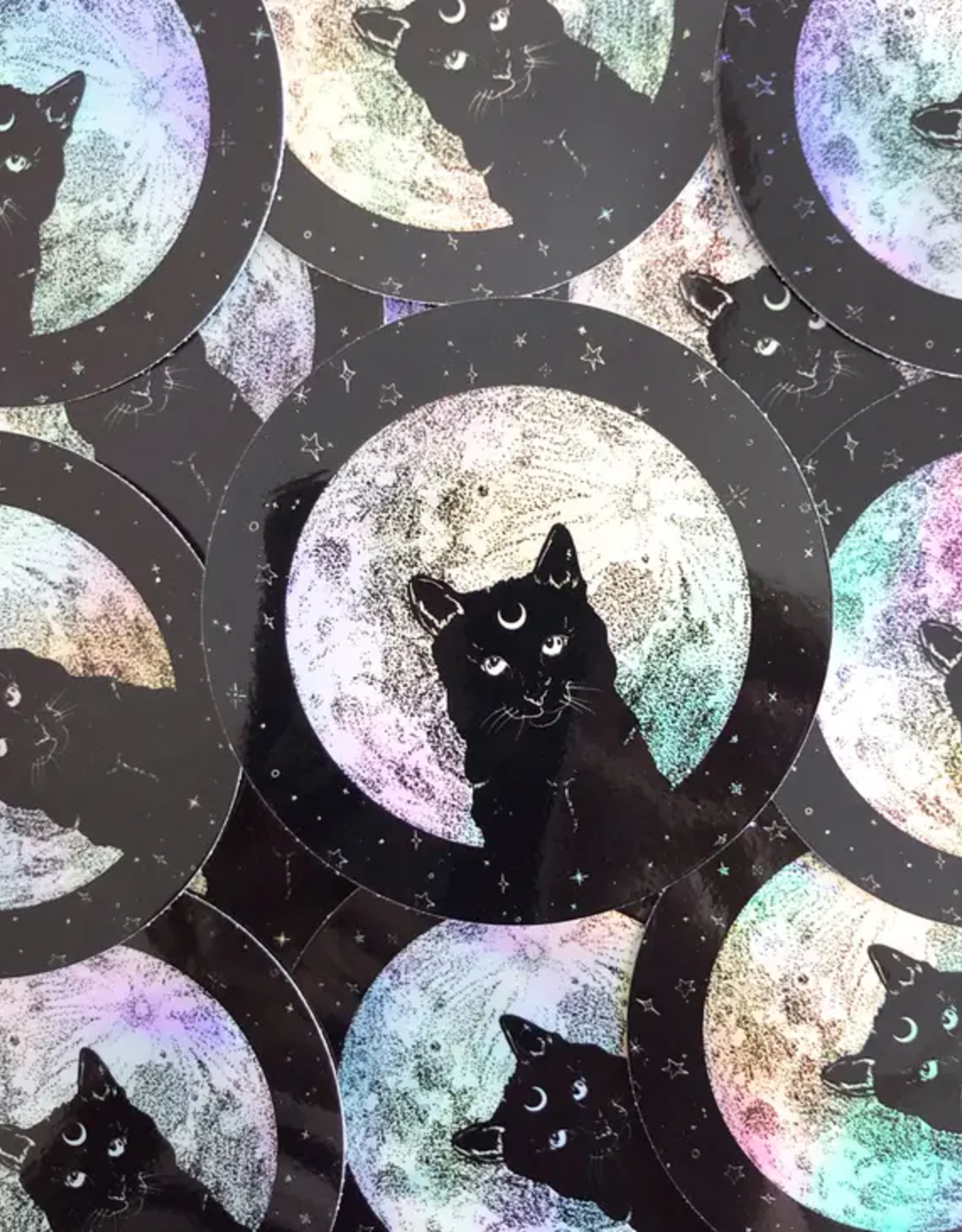 Celestial Cat Holographic Sticker