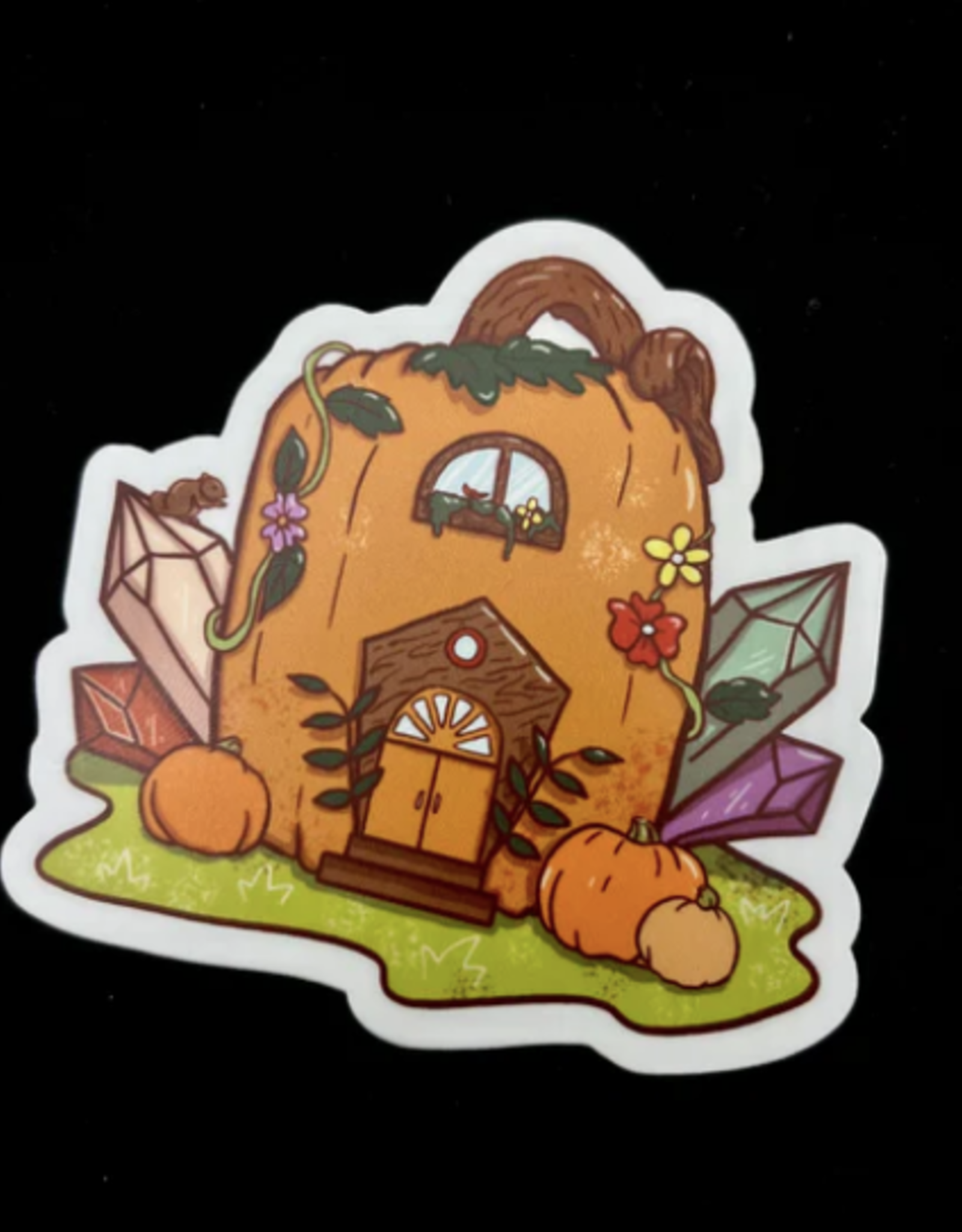 Pelham Grayson Vinyl Sticker | Pumpkin Fairy House