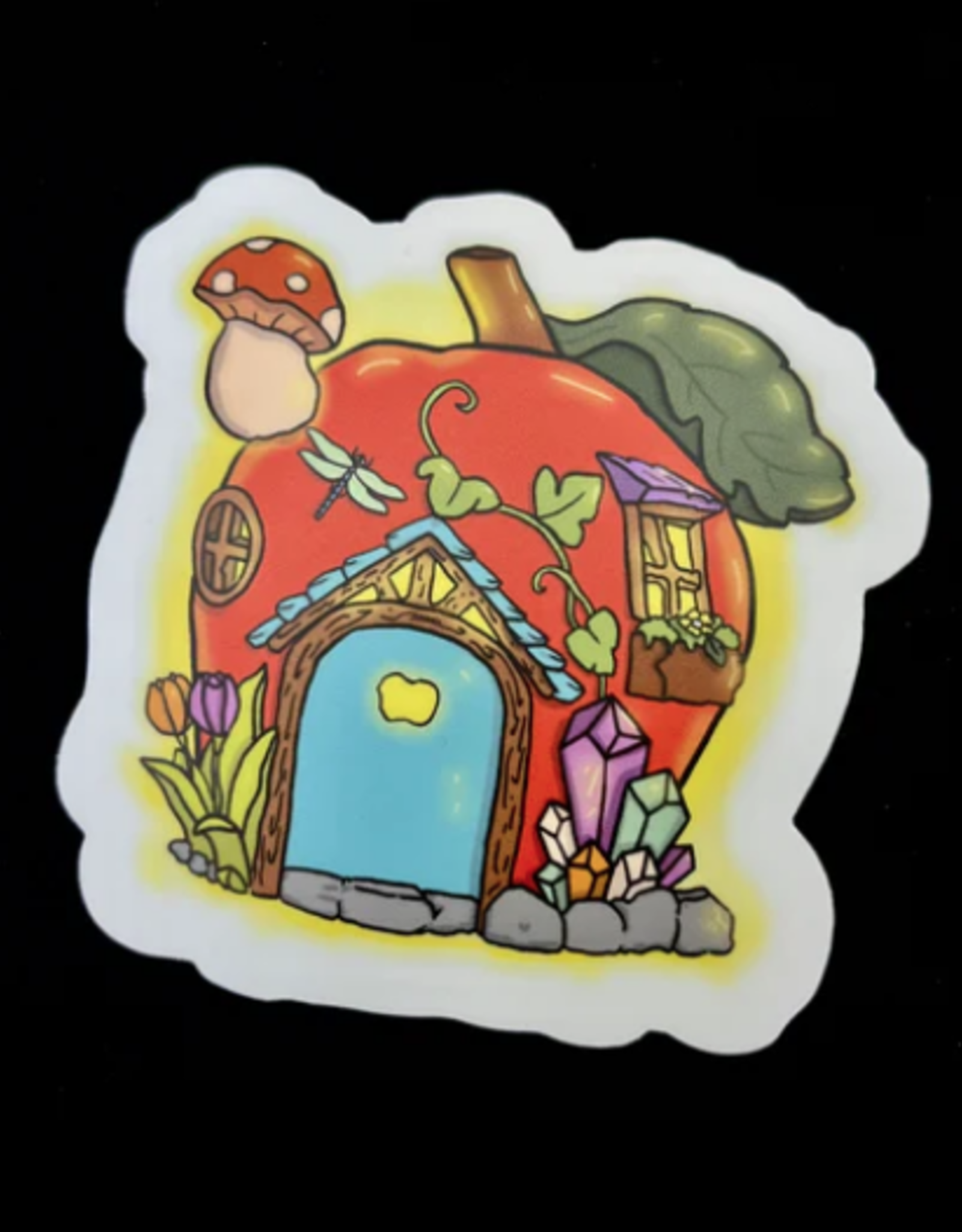 *Apple Fairy House | Vinyl Sticker