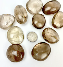 Pelham Grayson Smoky Quartz Palmstone | 35-45MM | Madagascar