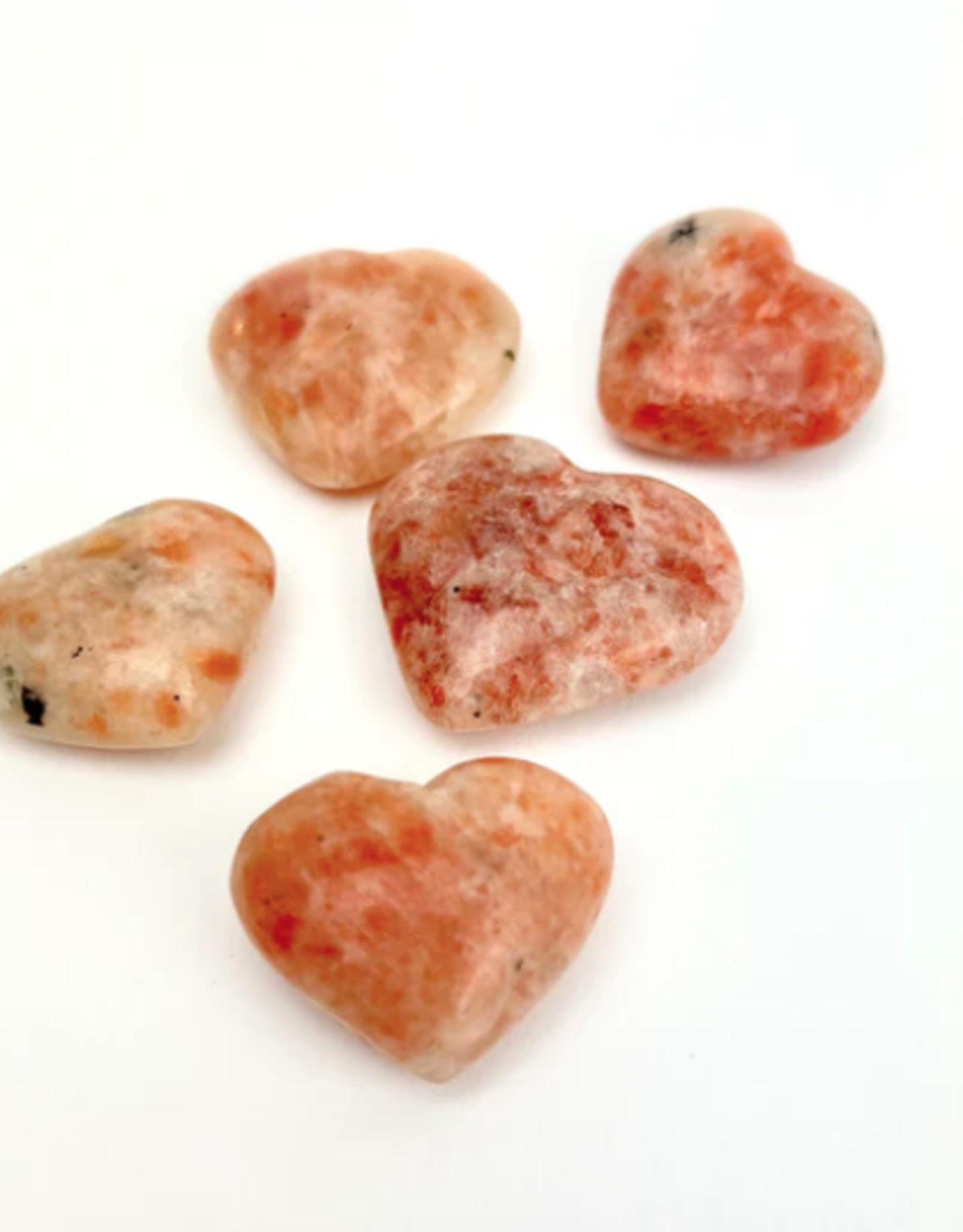 Crystal Hearts | Sunstone | 30mm | India
