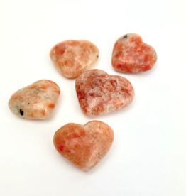 Crystal Hearts | Sunstone | 30mm | India