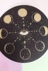 Mystic Moon Phases Matte Metallic Sticker