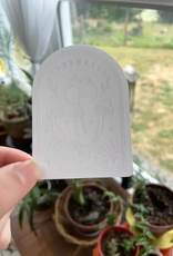 Clear Mushroom Sticker Celestial Waterproof