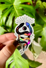 Holographic Snake Vinyl Sticker Mystical Witchy