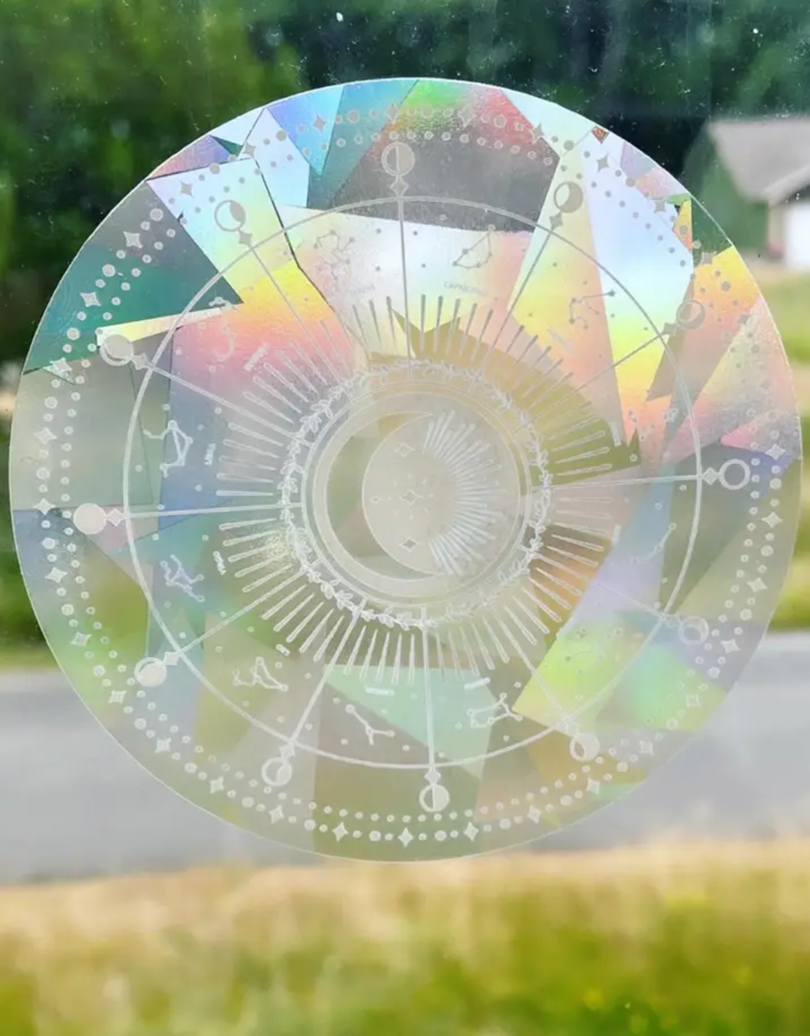 Little Viper Co. Zodiac Astrology Suncatcher Rainbow Maker Sticker Sun Catcher Window Decal