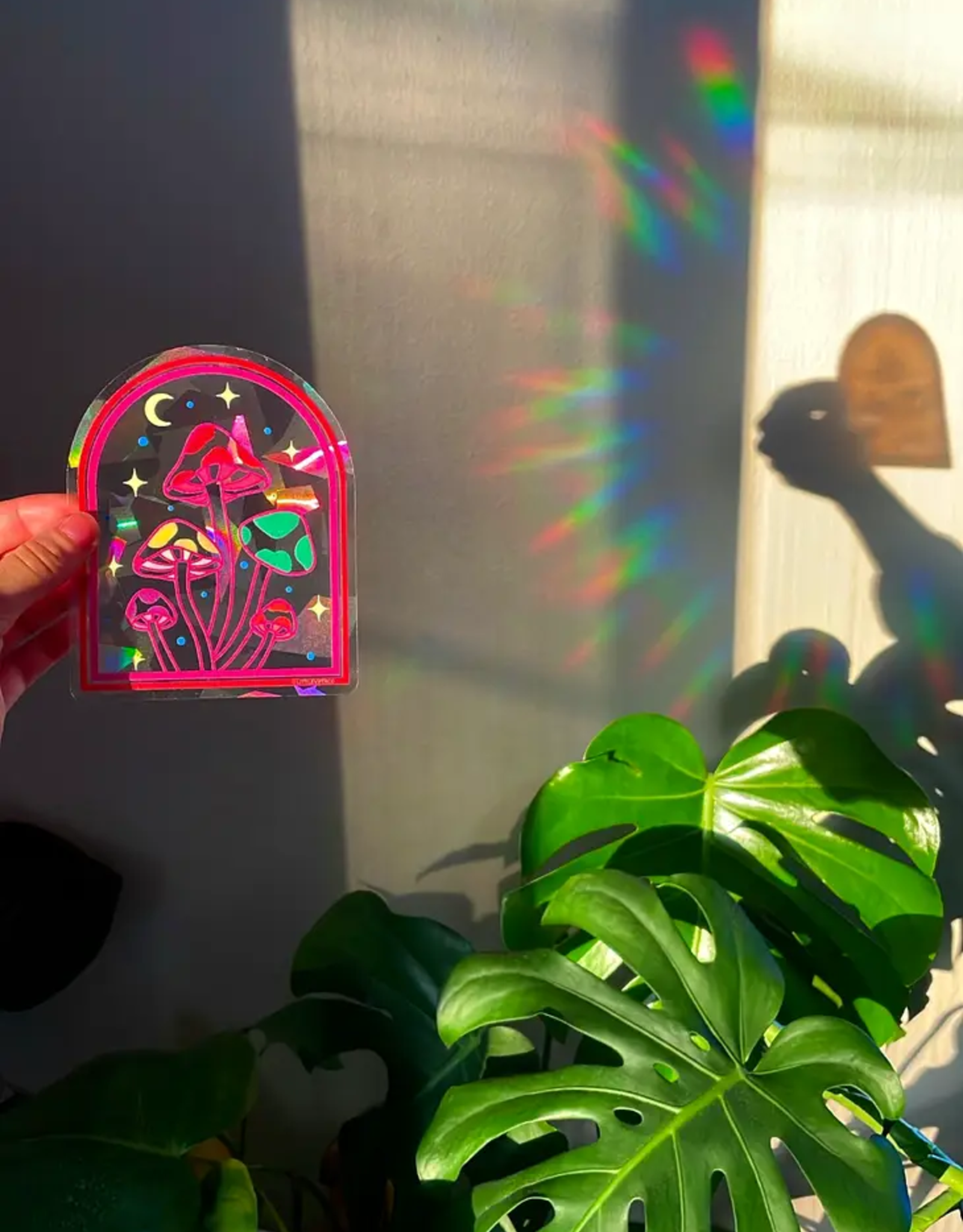 Colorful Mushroom Suncatcher