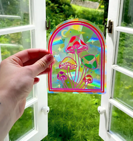 Colorful Mushroom Suncatcher