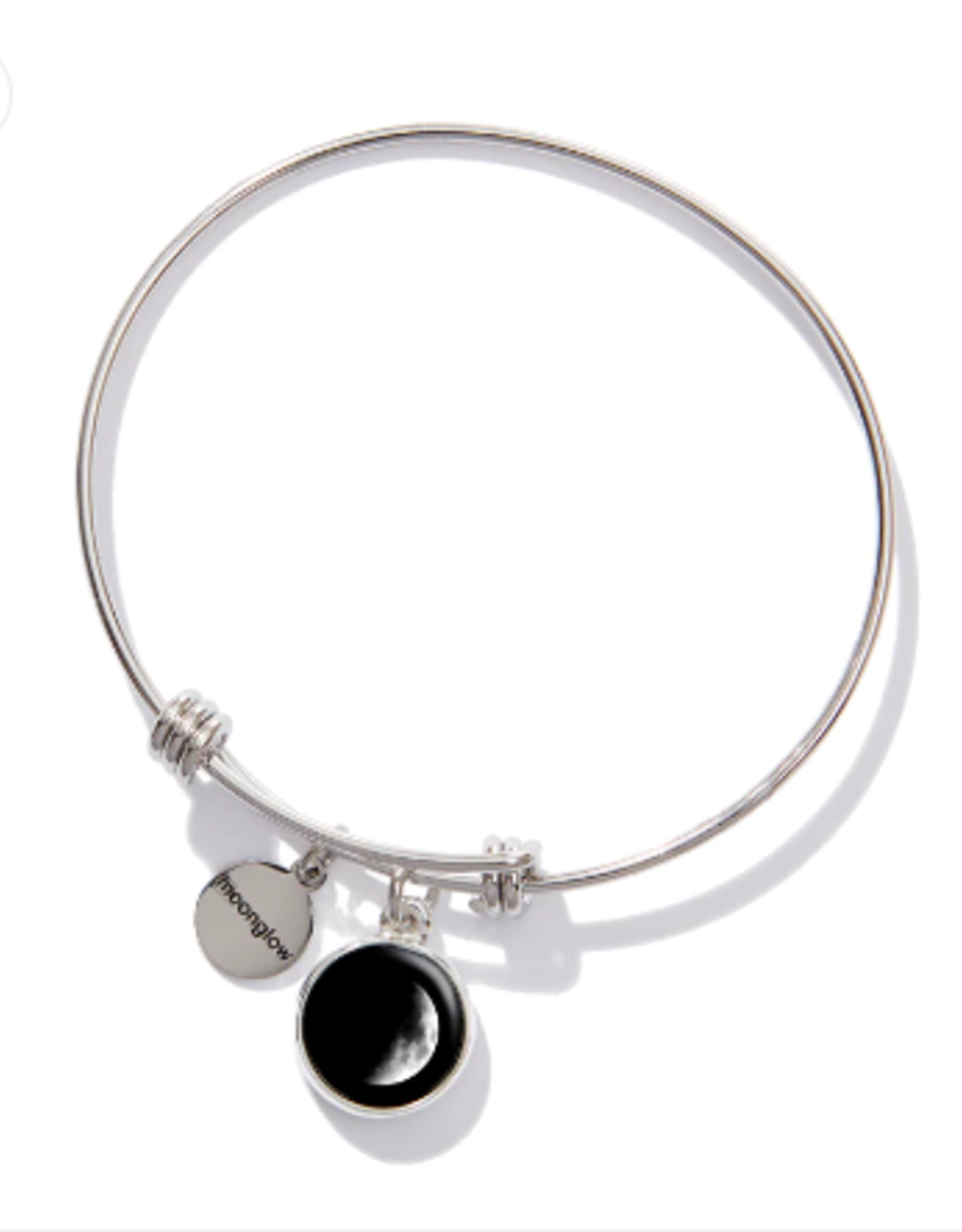 *Moonglow *Silver Bangle Bracelet