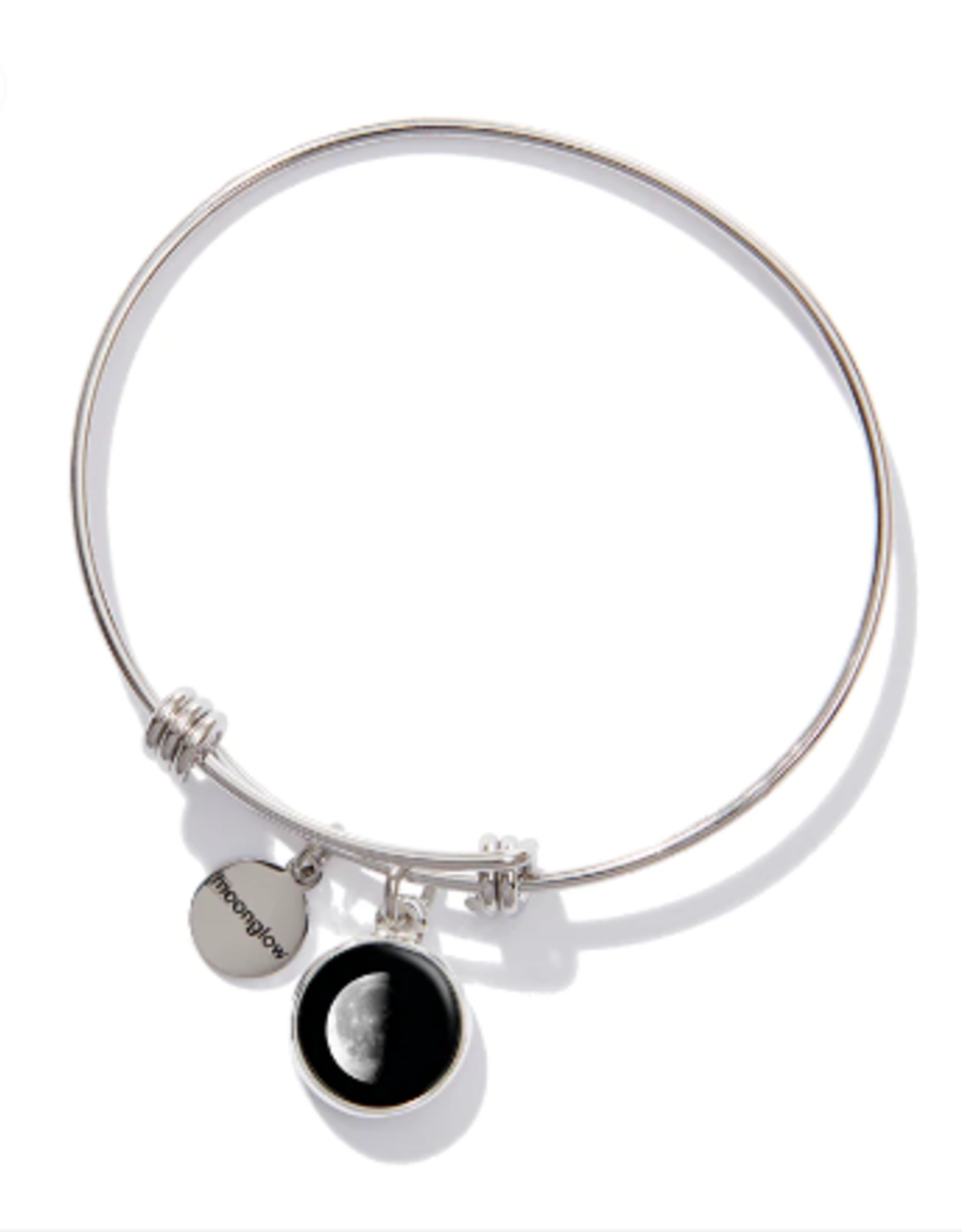 *Moonglow *Silver Bangle Bracelet