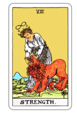 Strength Tarot Card Sticker