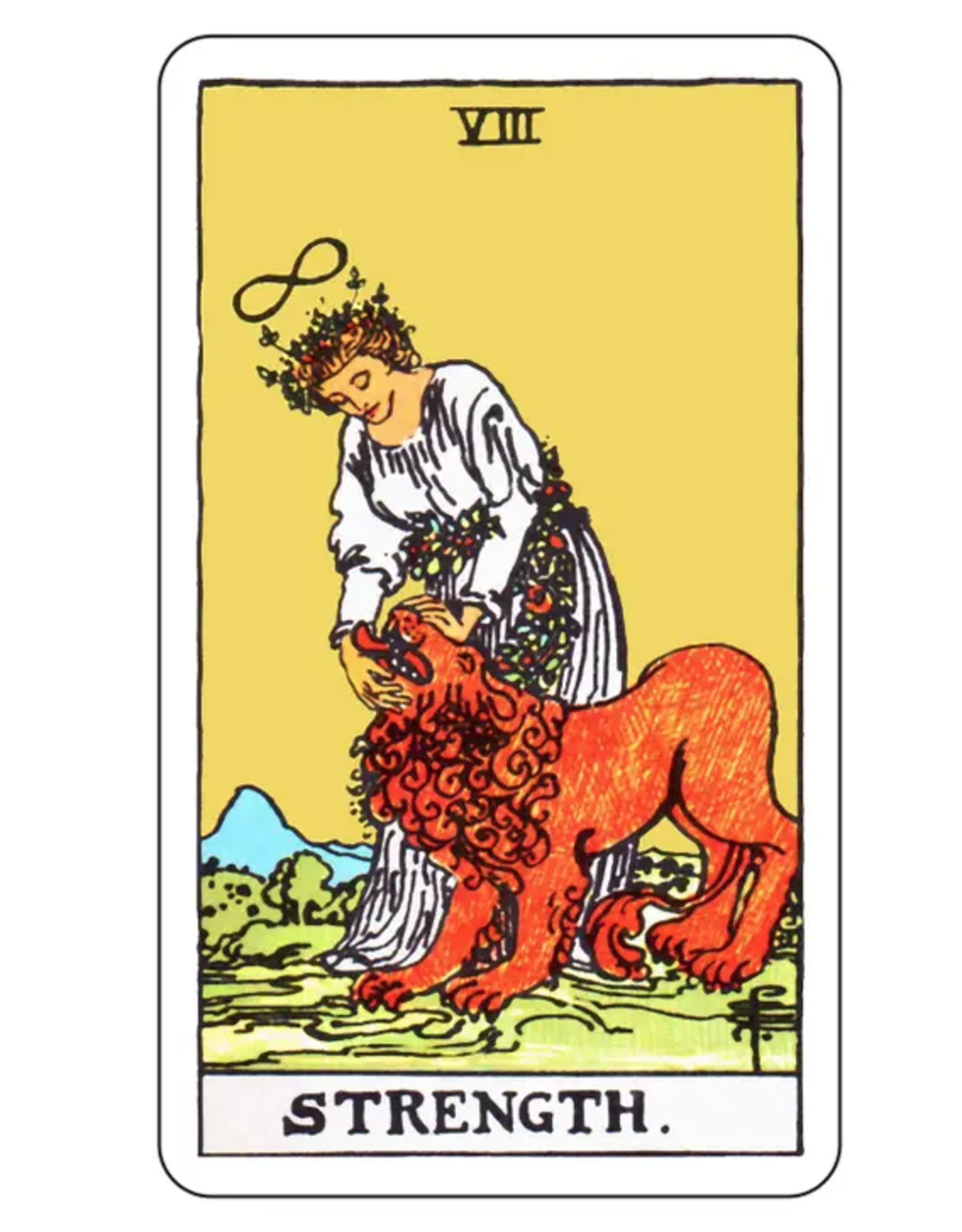 Strength Tarot Card Sticker