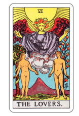 The Lovers Tarot Sticker - Becca