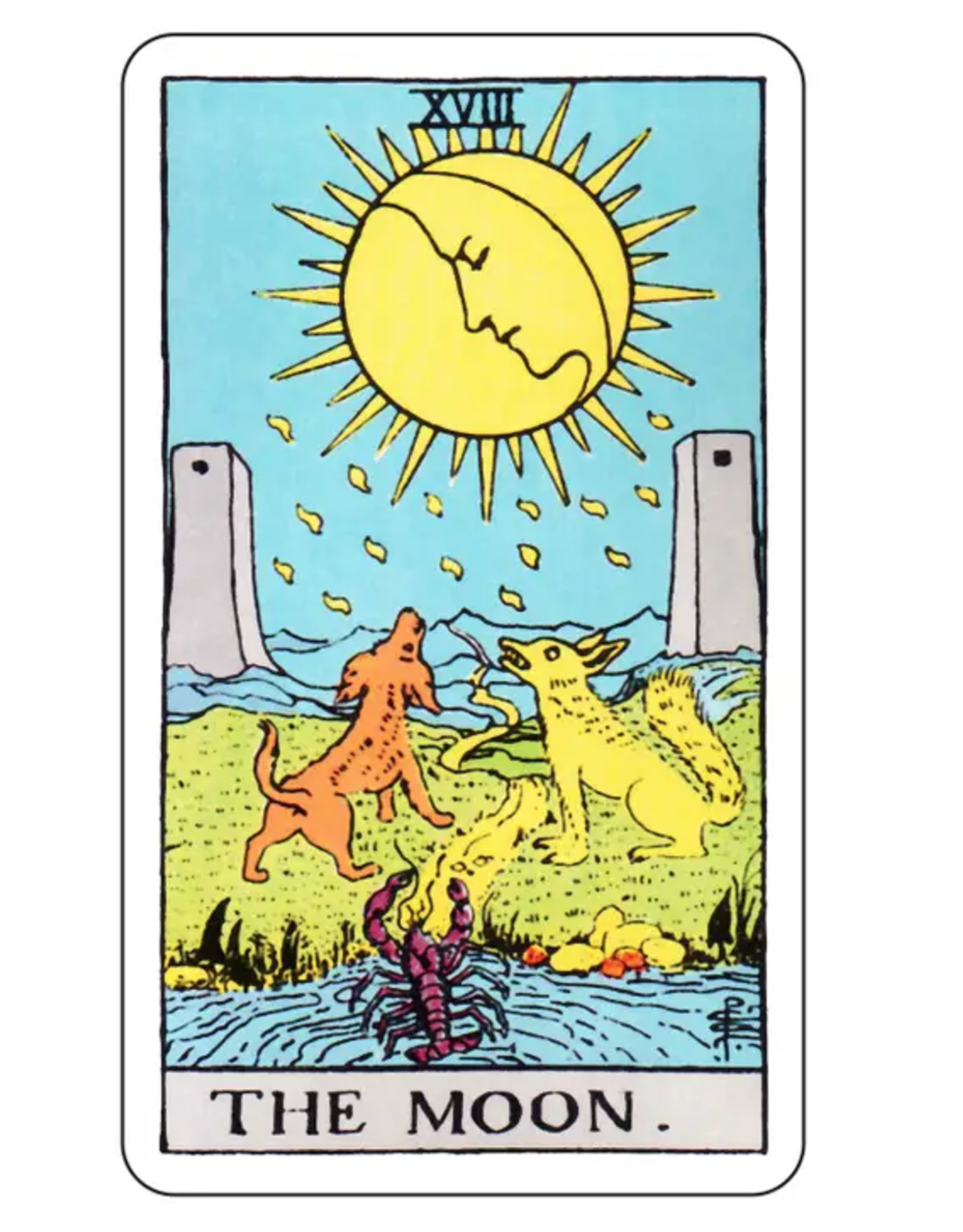 The Moon Tarot Sticker