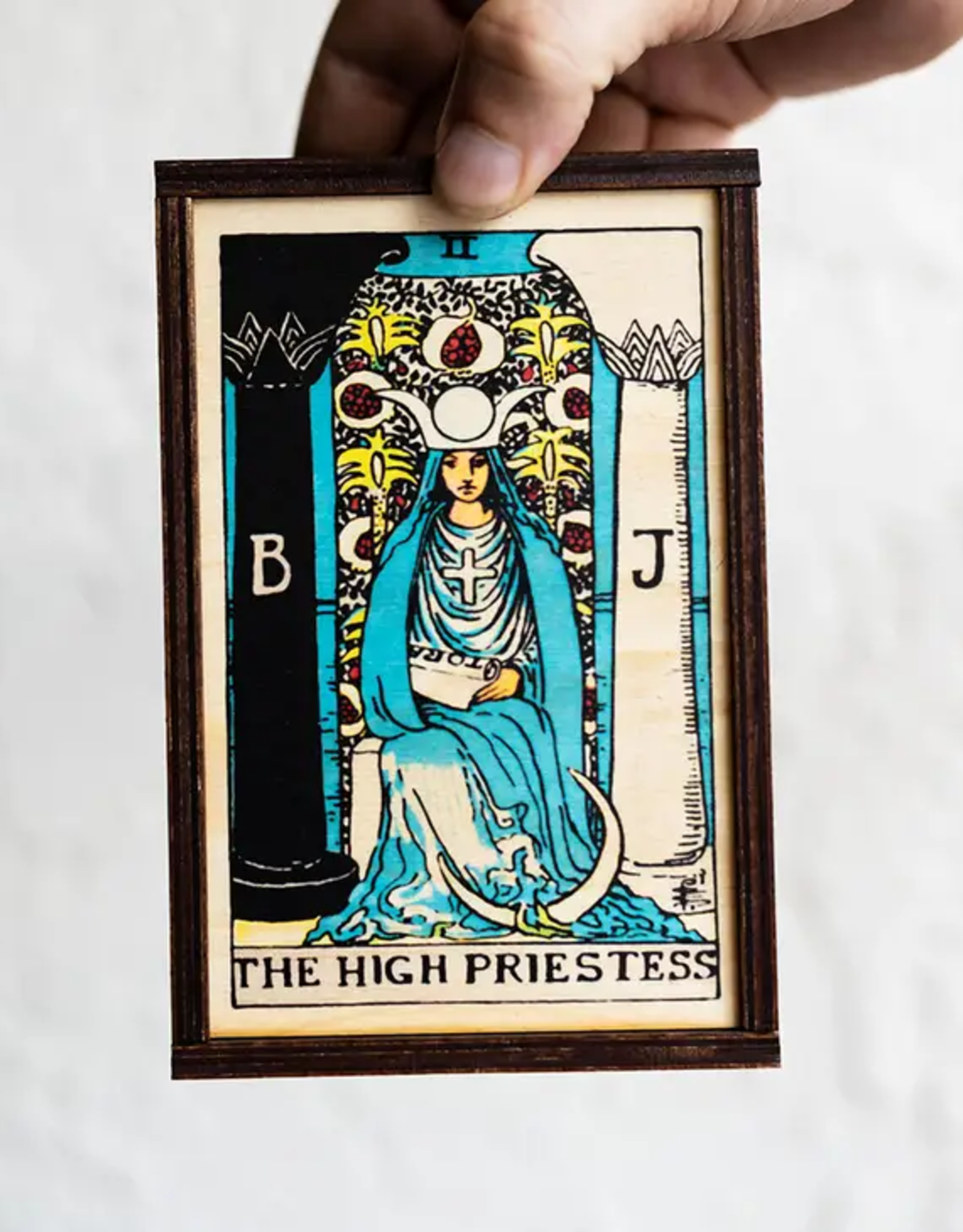 *Tarot - 2 - The High Priestess Full Color Box: 4"x6"