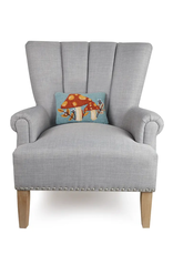 Autumn Mushroom With Leaves Hook Pillow