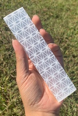 Flower of Life Flat Selenite Plate | 100-150MM | Morocco