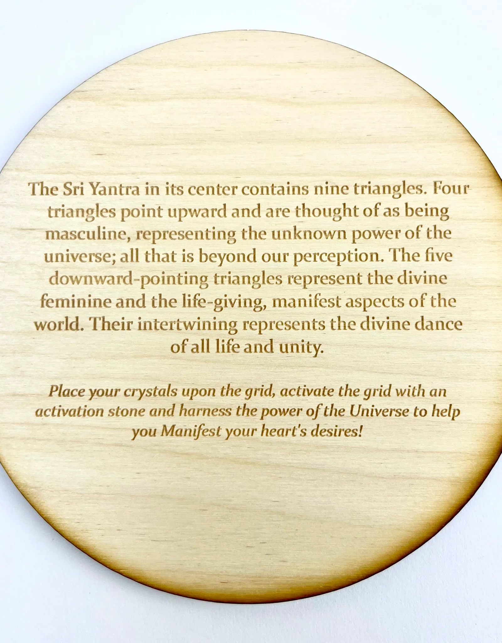 Sri Yantra Crystal Grid