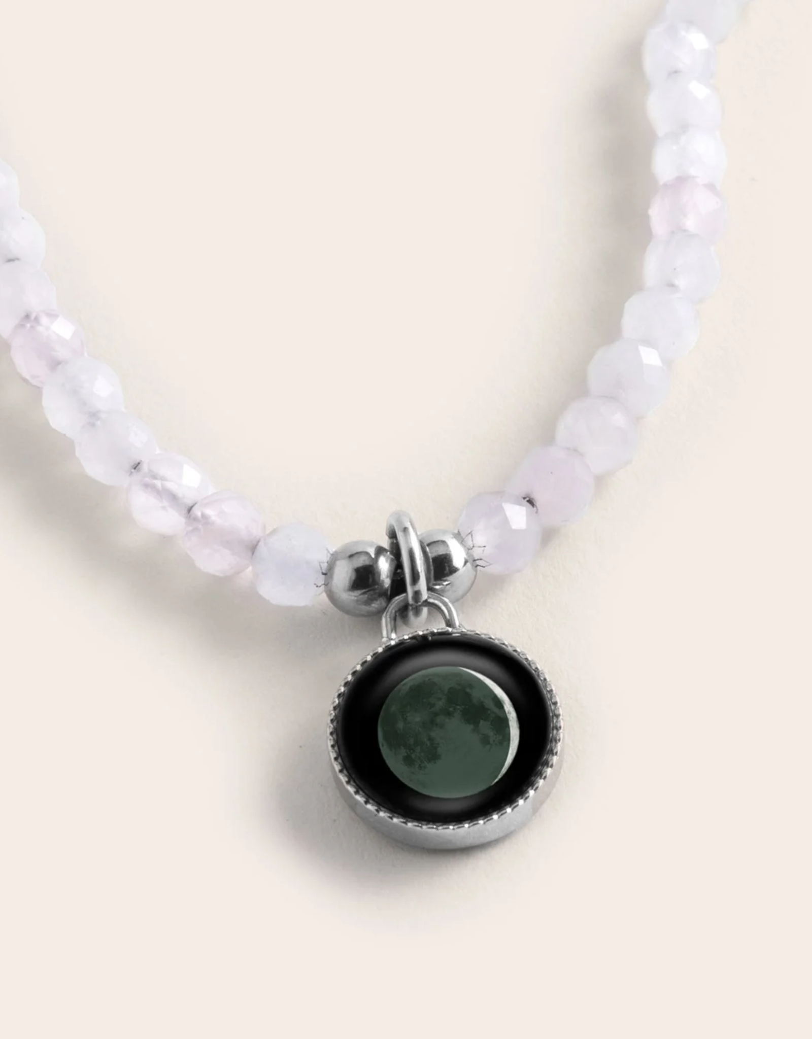 *Moonglow Bhavana Crystal Necklace Rose Quartz