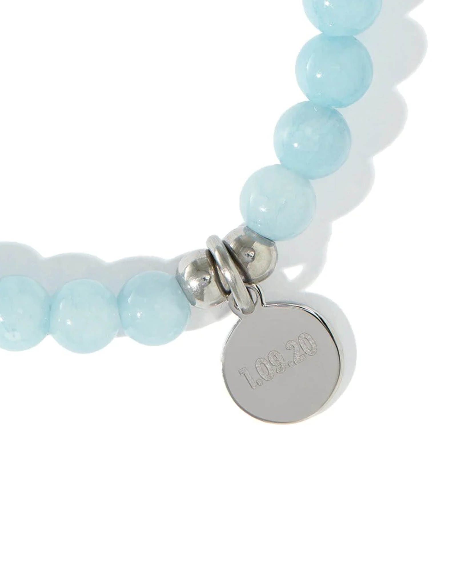 *Calm & Glow Bead Bracelet Angelite