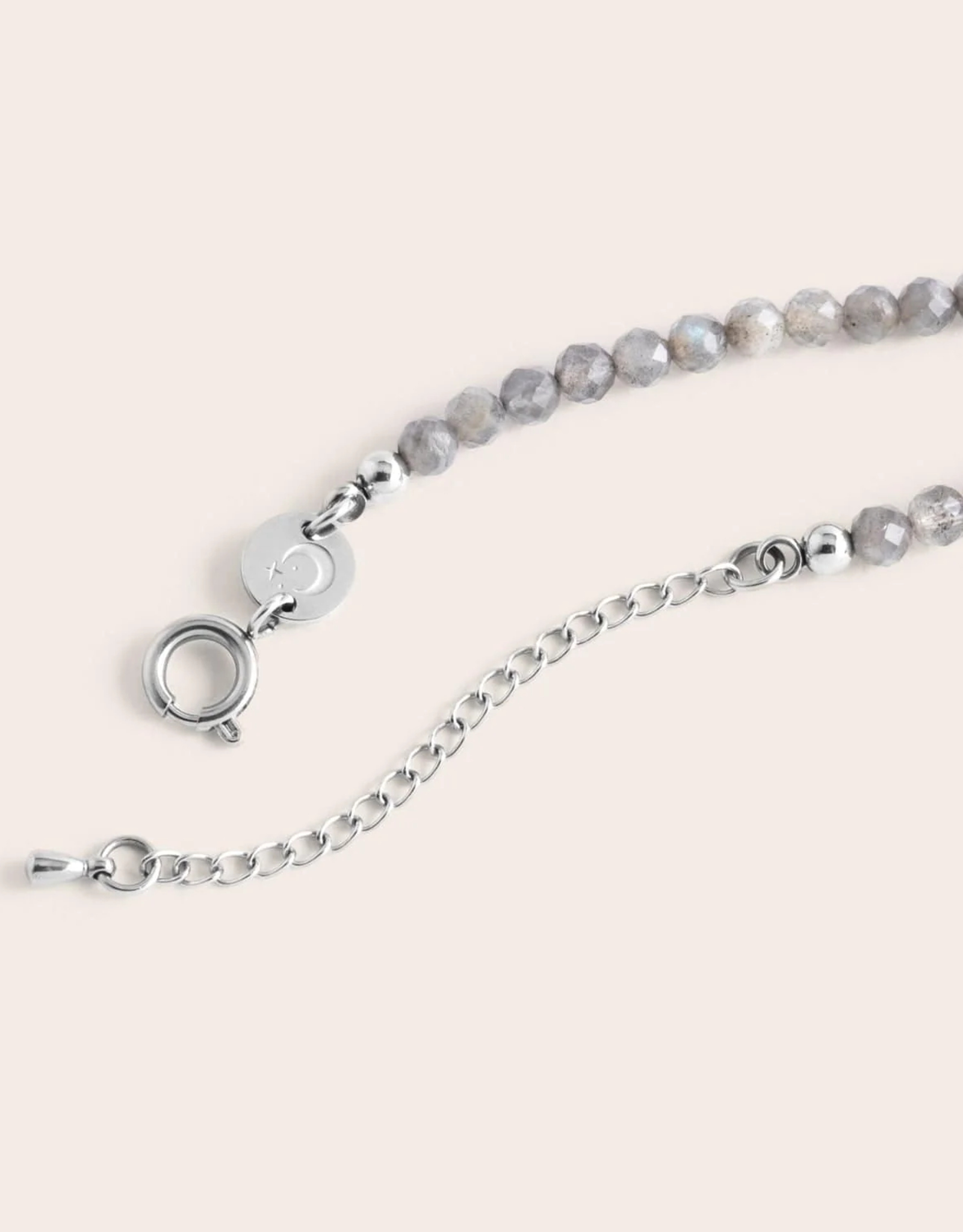 *Bhavana Crystal Necklace  Gray Agate
