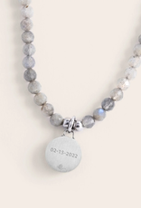*Bhavana Crystal Necklace  Gray Agate