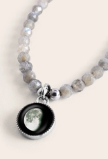*Bhavana Crystal Necklace  Gray Agate