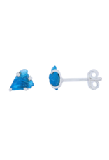 Apatite Stud Earrings Rough